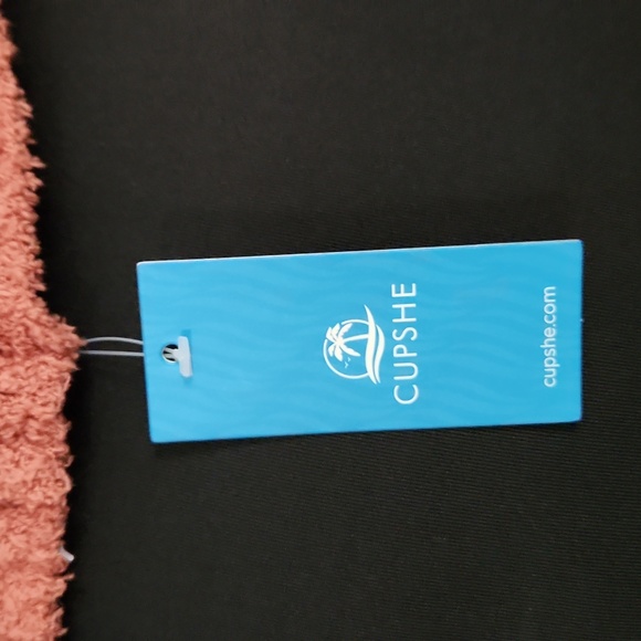 NEW Basic Ribbed Fuzzy Knit One-Shoulder CupShe Sweater M Brick Pumpkin - Picture 5 of 7